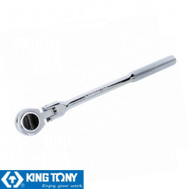 Трещотка 3/8" DR 250мм, 32 зубца, шарнирная KING TONY 3734-10F Трещотка 3/8" DR 250мм, 32 зубца, шарнирная KING TONY 3734-10F