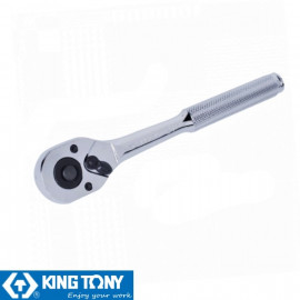 Трещотка 3/8" DR 200мм, 32 зубца, флажковая с кнопкой KING TONY 3761-08F Трещотка 3/8" DR 200мм, 32 зубца, флажковая с кнопкой KING TONY 3761-08F