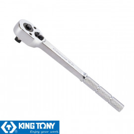 Трещотка 1/2" DR 250мм, 32 зубца, фиксатор, удлиняемая KING TONY 4771-10BR
