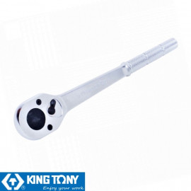 Трещотка 1/2"DR 250мм, 32 зубца, флажковая, фиксатор, удлиняемая KING TONY 4779-10BR