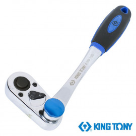 Трещотка 1/2", 300мм 72 зубца флажковая с кнопкой, поворотная муфта  KING TONY 4780-12G