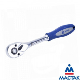 Трещотка 3/8 DR, 45 зубцов, флажковая с кнопкой МАСТАК 010-31408H Трещотка 3/8 DR, 45 зубцов, флажковая с кнопкой МАСТАК 010-31408H